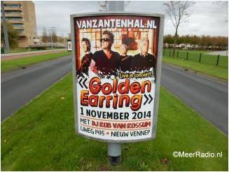 Golden Earring show poster November 01, 2014 Nieuw-Vennep - Van Zanten hal